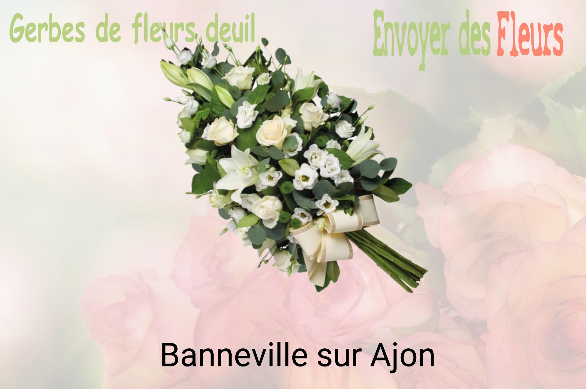 Gerbe de fleurs de deuil livrée à Banneville-sur-Ajon